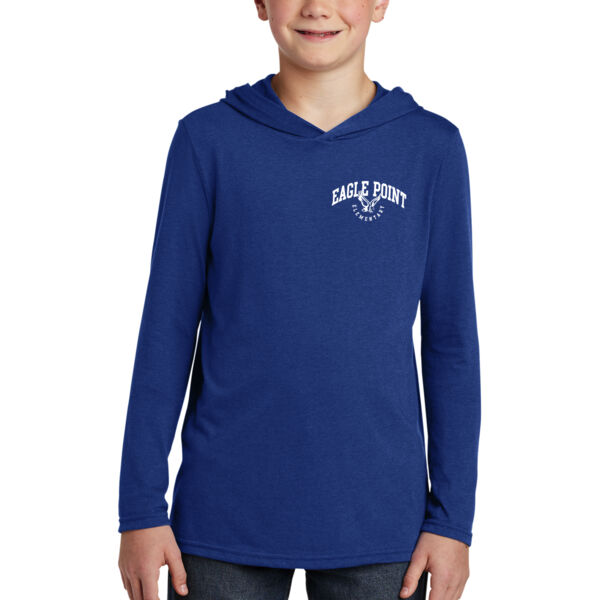 District ® Youth Perfect Tri ® Long Sleeve Hooded T-Shirt - Printed Logo ** Add Name for $5!  Thumbnail