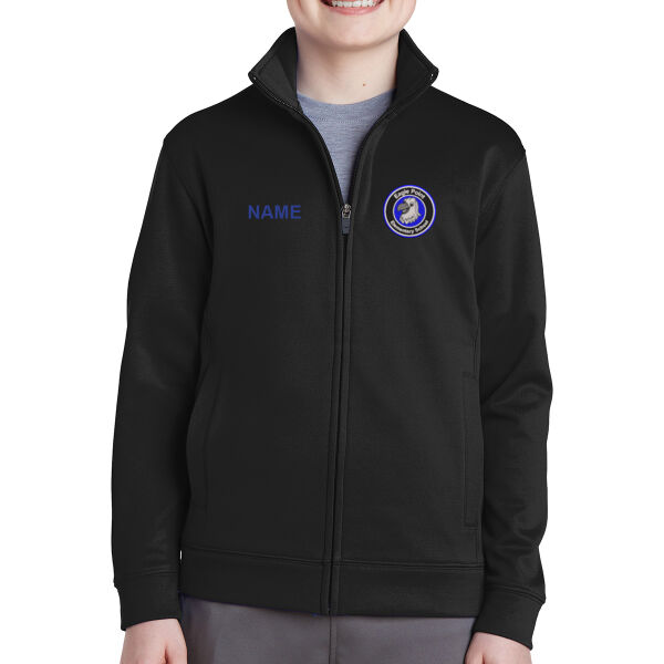 Sport-Tek Youth Sport-Wick Fleece Full-Zip Jacket - Embroidered Logo ** Add Name for $5! ** Thumbnail