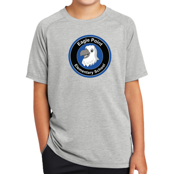 Sport-Tek Youth PosiCharge Tri-Blend Wicking Raglan Tee - Printed Logo Thumbnail