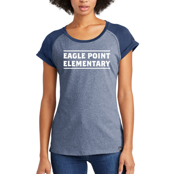 New Era® Ladies Heritage Blend Varsity Tee - Printed Logo ** Add Name for $5! ** Thumbnail