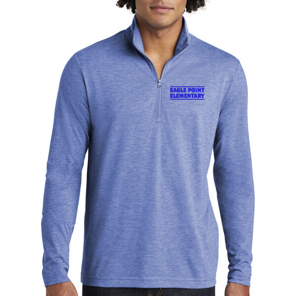 Sport-Tek PosiCharge Tri-Blend Wicking 1/4 Zip Pullover - Embroidered Logo Thumbnail