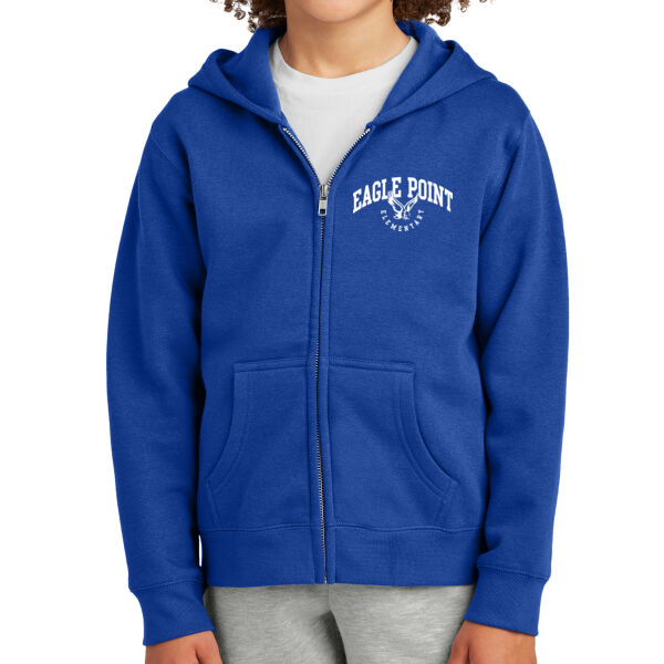 District Youth V.I.T Fleece Full-Zip Hoodie - Printed Logo Thumbnail